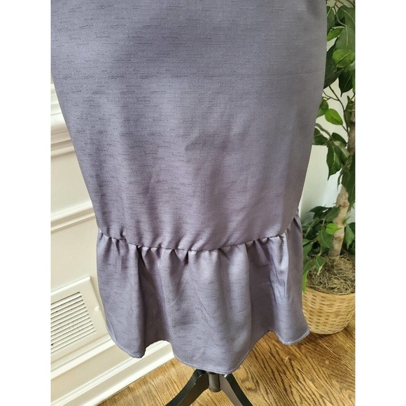 SHEIN Women's Solid Purp Polyester V-Neck Short Sleeve Knee Length Dress Size XL - Picture 5 of 10